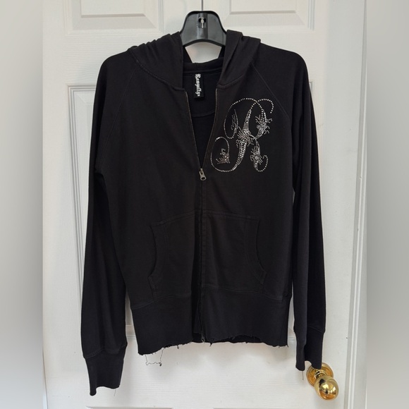 Rawyalty Rhinestone Zip-Up Hoodie - Picture 2 of 3